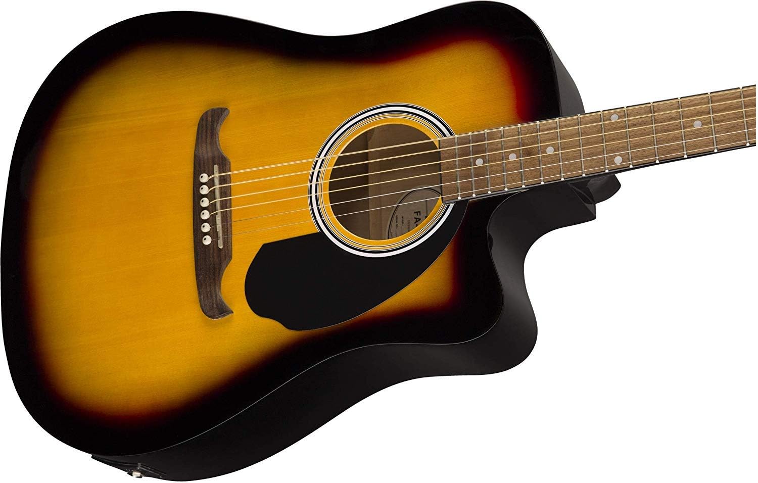 Fender FA-125CE Dreadnought Acoustic Electric Guitar, with 2-Year Warranty, Sunburst