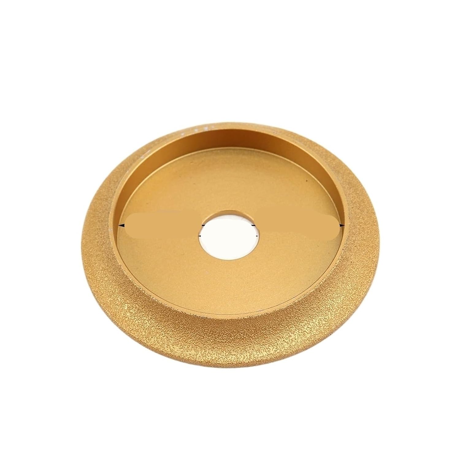 1Pc 100mm Vacuum Brazed Diamond Grinding Wheel for Abrasive Tools Edge Profile Sanding Disc for Marble Granite Ceramic(Gold)