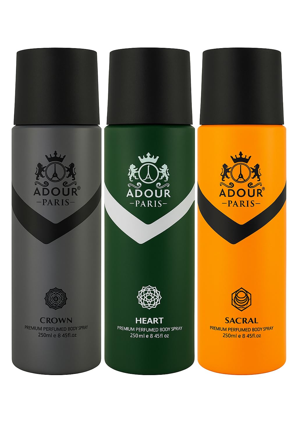 Premium Perfumed Body Spray Set of 3 | 250ml | Long-Lasting Deodorant for Men & Women | Woody, Fresh & Citrus Aromatic Fragrances | Skin-Friendly Ingredients-image-36