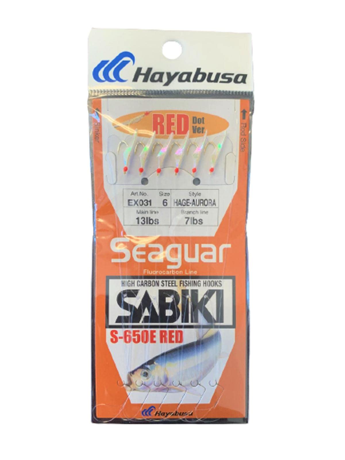 Hayabusa Seaguar Sabiki Red Dot Version S-650E-RED EX031 (#8)