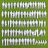 情景コレクション 人間 人形 人物 人間フィギュア 未塗装 1:50 35mm 100本入り 箱庭 装飾 鉄道模型 建物模型 ジオラマ 教育 DIY