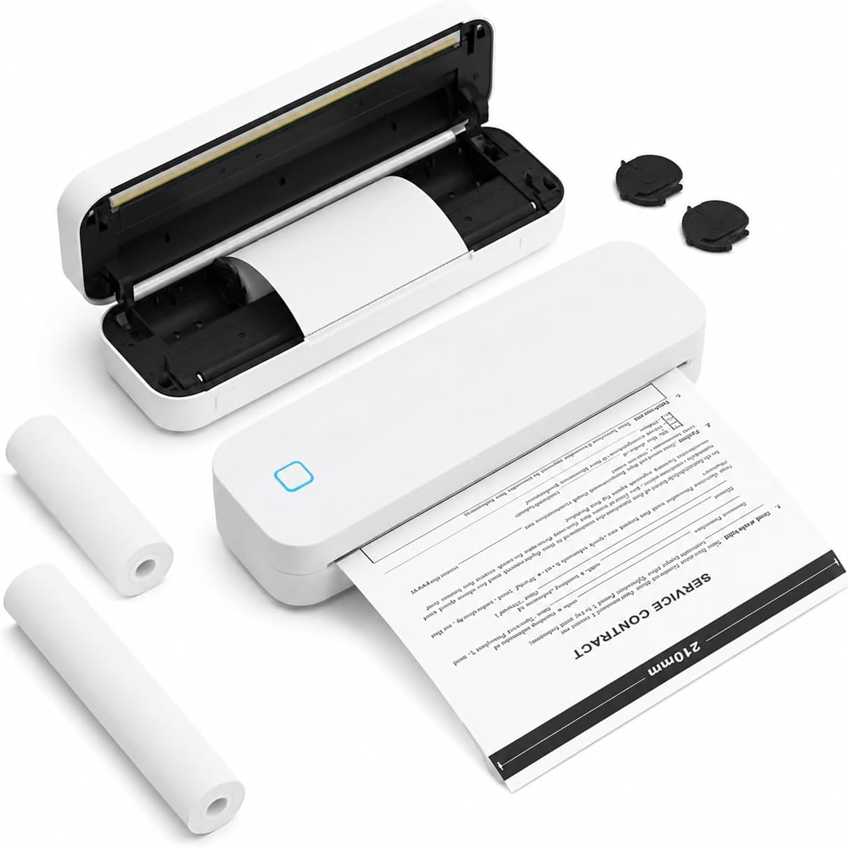 Imprimante thermique portable A4, imprimante sans encre Bluetooth 203 DPI