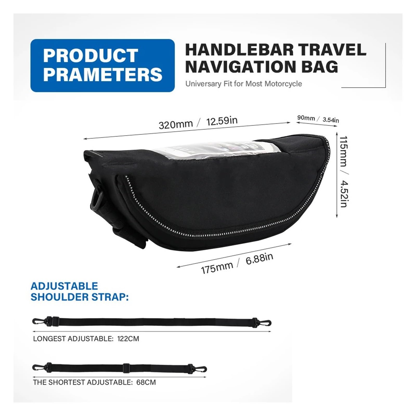 Sac De Guidon étanche Pour Moto BMW R1150GS R1100GS R1150R – Sacoche De Voyage / Outillage
