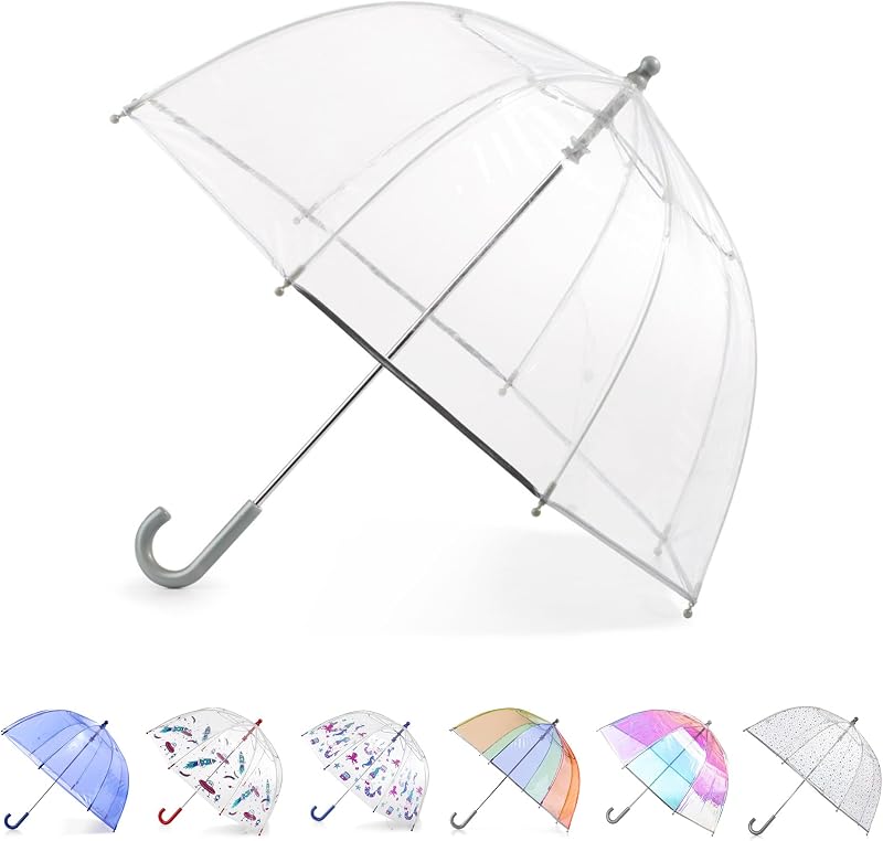 Totes Paraguas de Burbujas con Dosel de cúpula liviano para niños con protección contra el Viento y la Lluvia