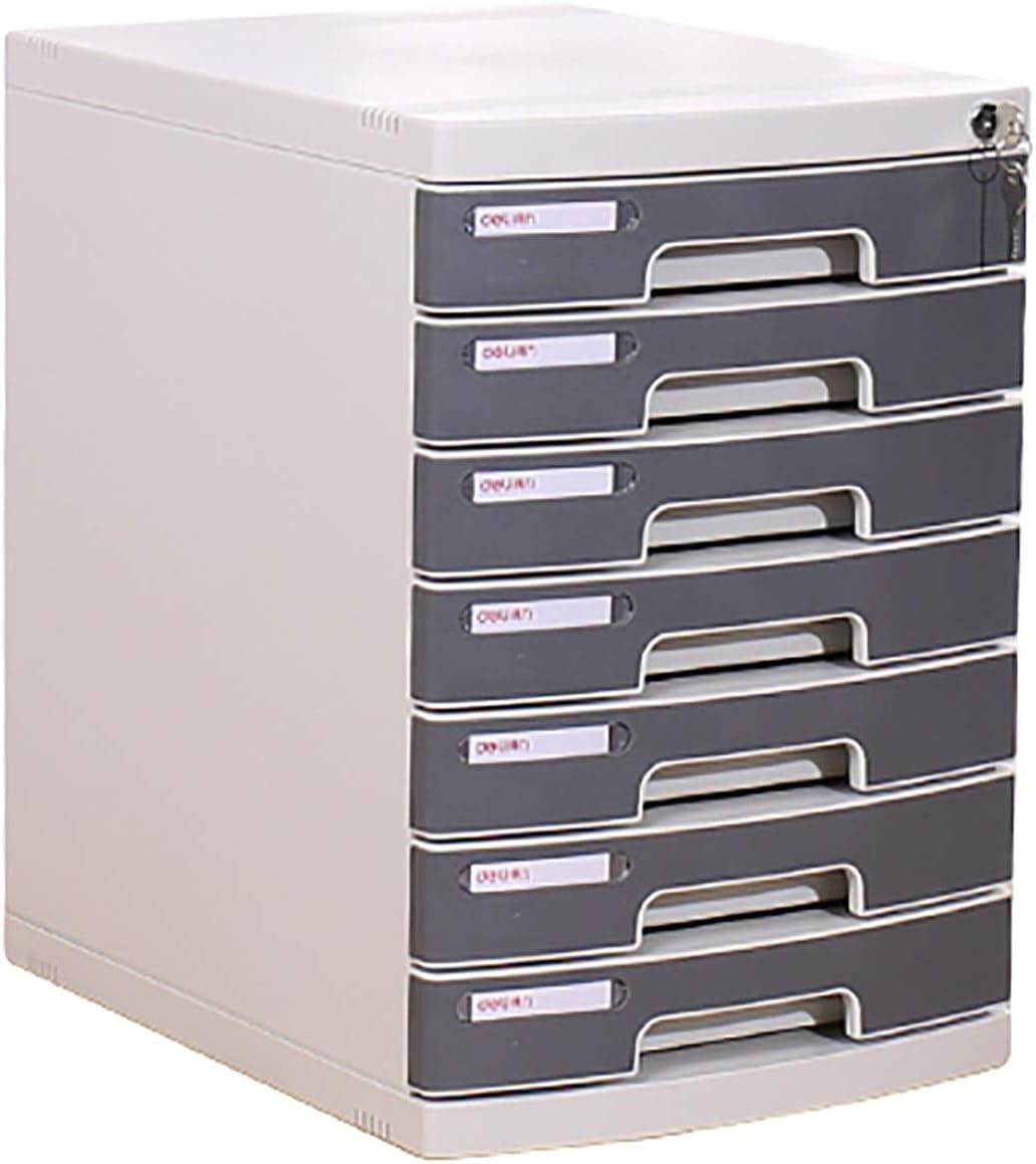 File Drawer Desktop, 4/5/6/7 Layers Gray Storage Drawers