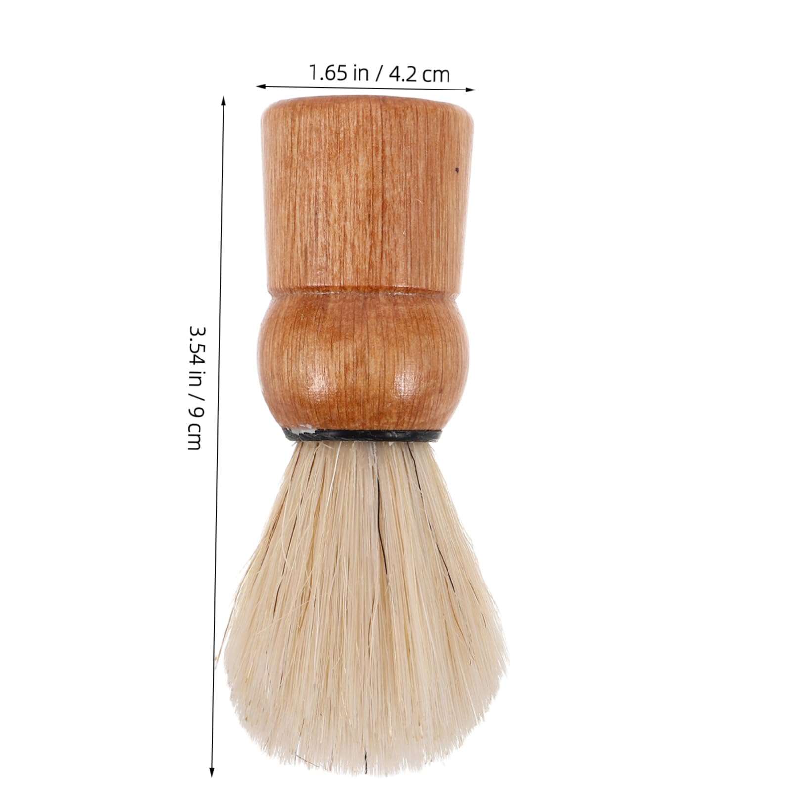 Didiseaon Retro Beard Shaving Brush With Wooden Handle Face Shaving Beard Grooming Brush Tool For Shave Cream Shaving