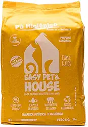 Pó Higiênico Eliminador de Odores Easy Pet & House - 1kg - Para Gatos e Cães - Neutraliza Odores e Mantém o Ambiente Fresco (Camomila)