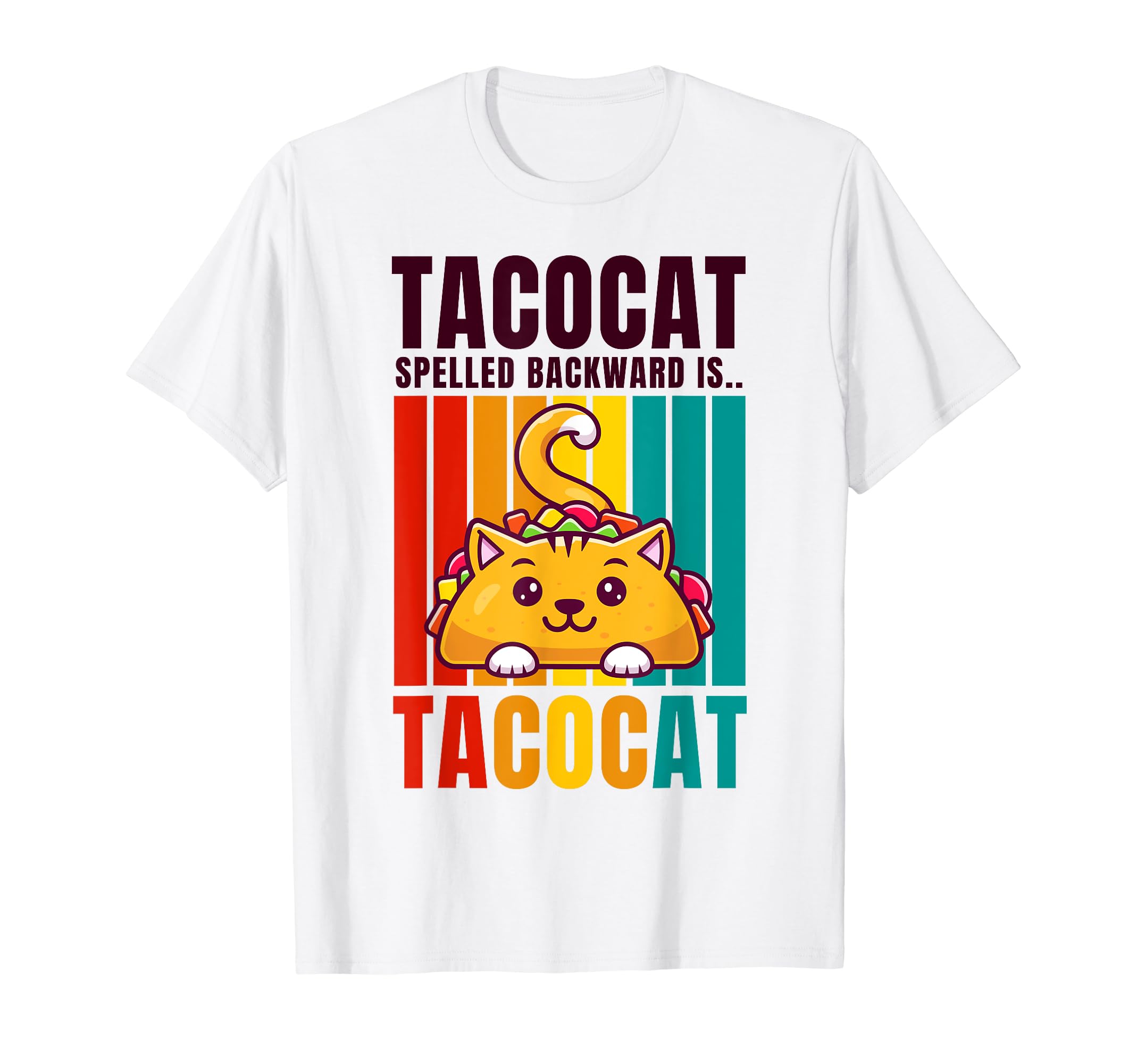 CatTaco Cat Spelled Backwards Is Tacocat Shirt Kids Youth Girls T-Shirt