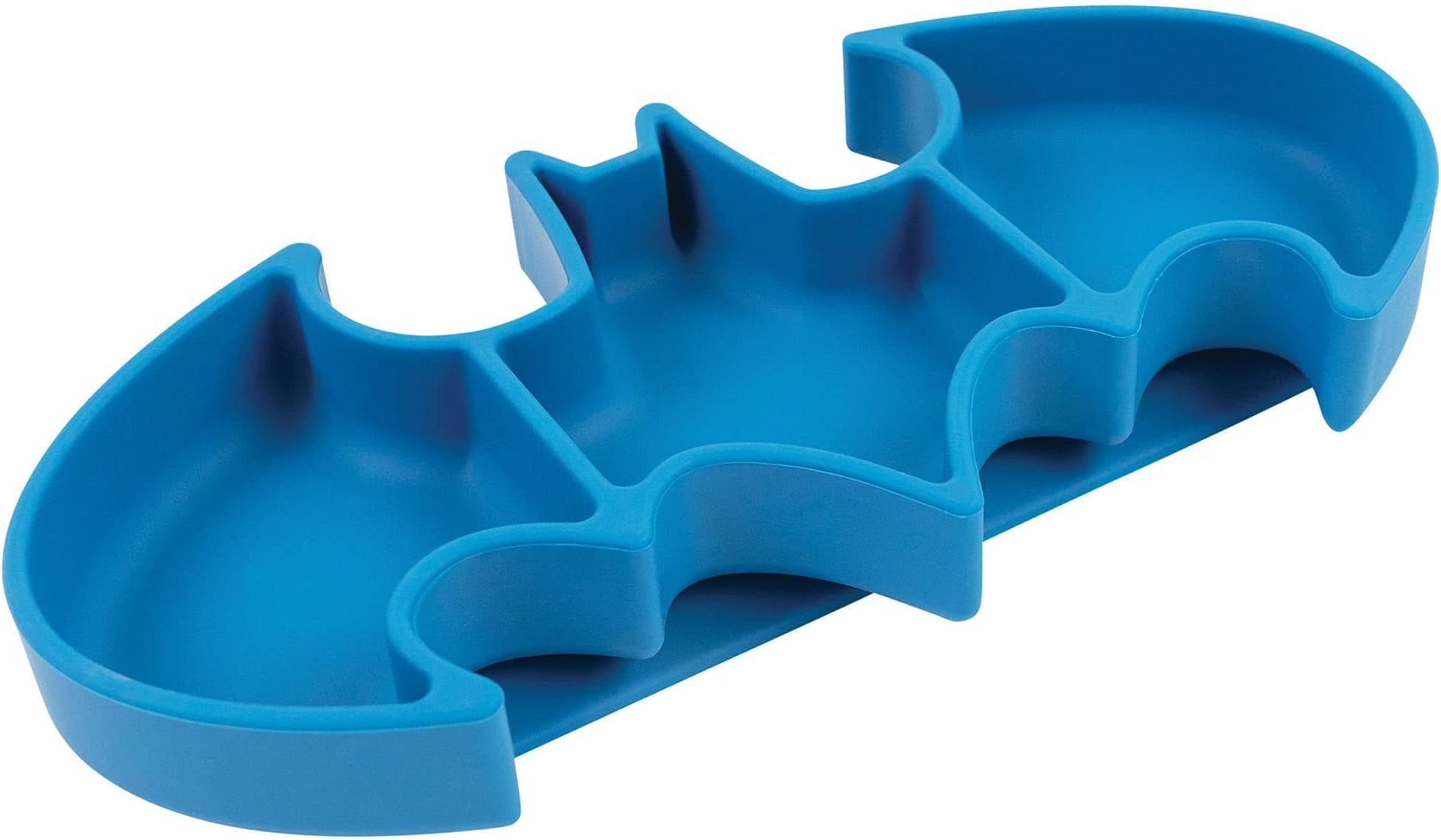 Bumkins DC Comics Batman Silicone Grip Dish, Suction Plate, Divided Plate, Baby Toddler Plate, BPA Free, Microwave and Dishwasher Safe ââ‚¬â€œ Blue