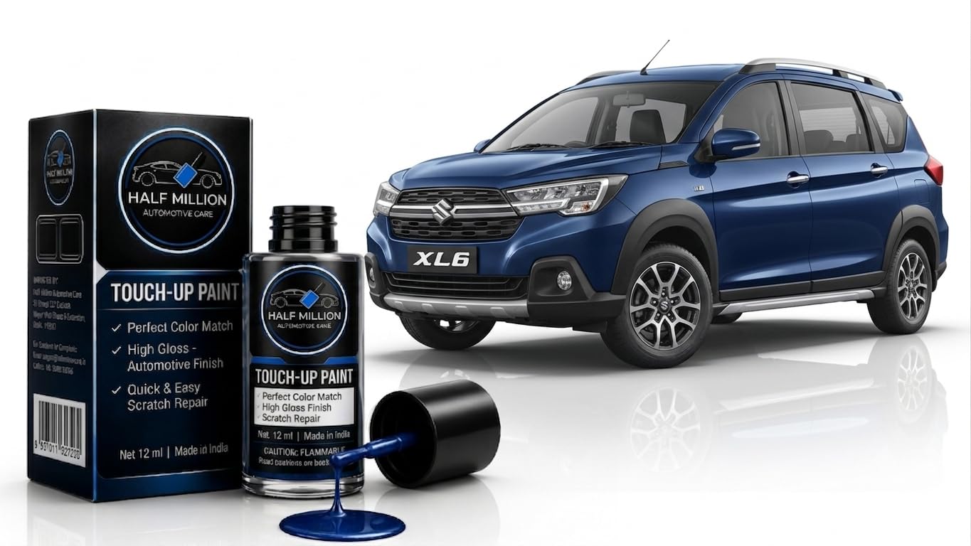 Half Million® Maruti Suzuki XL6 Nexa Blue (ZYR) Car Scratch Remover Touch Up Paint Pen for | Automotive Paint Repair for Minor Scratches & Chips | Quick Dry, Easy Application [Nexa Blue (ZYR)]-image-2