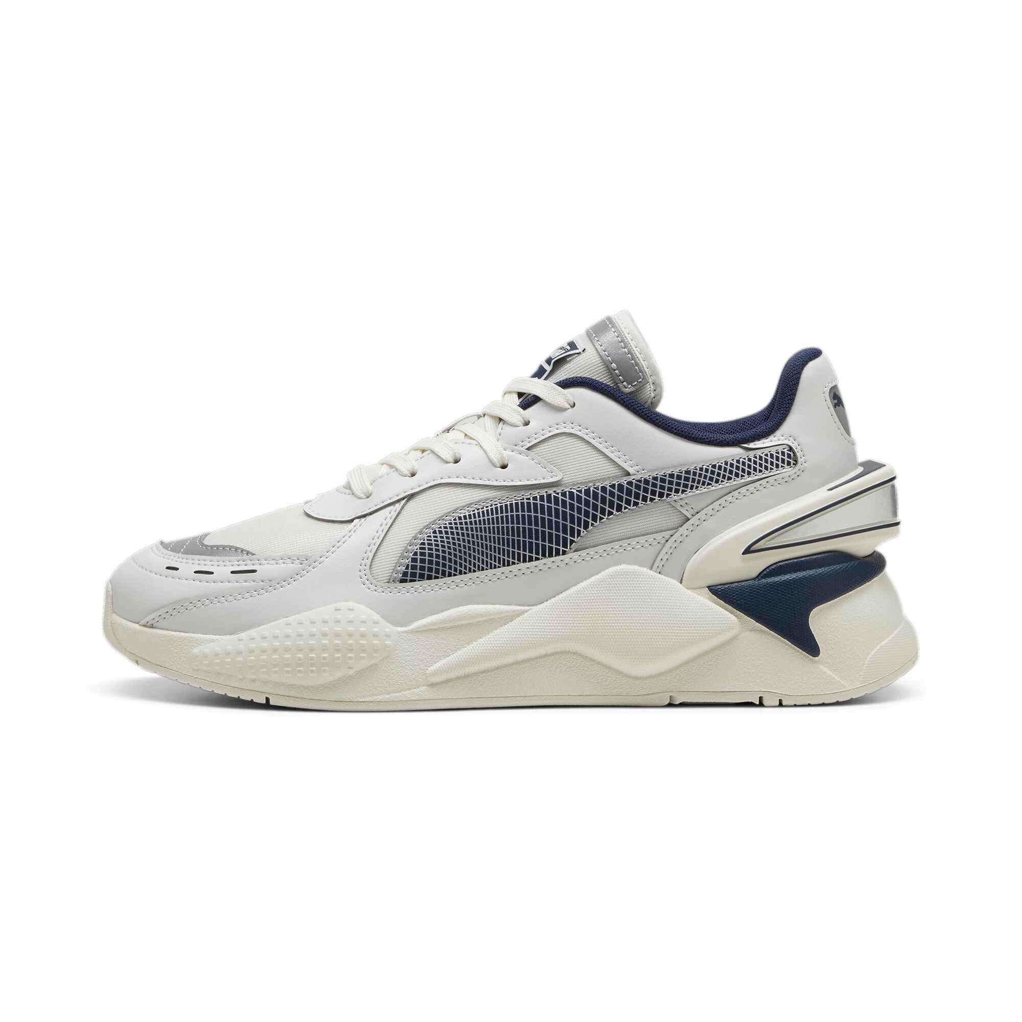 PUMA Mens RS-X 40th Anniversary Sneakers Vapor Gray-Feather Gray 37.5 EU
