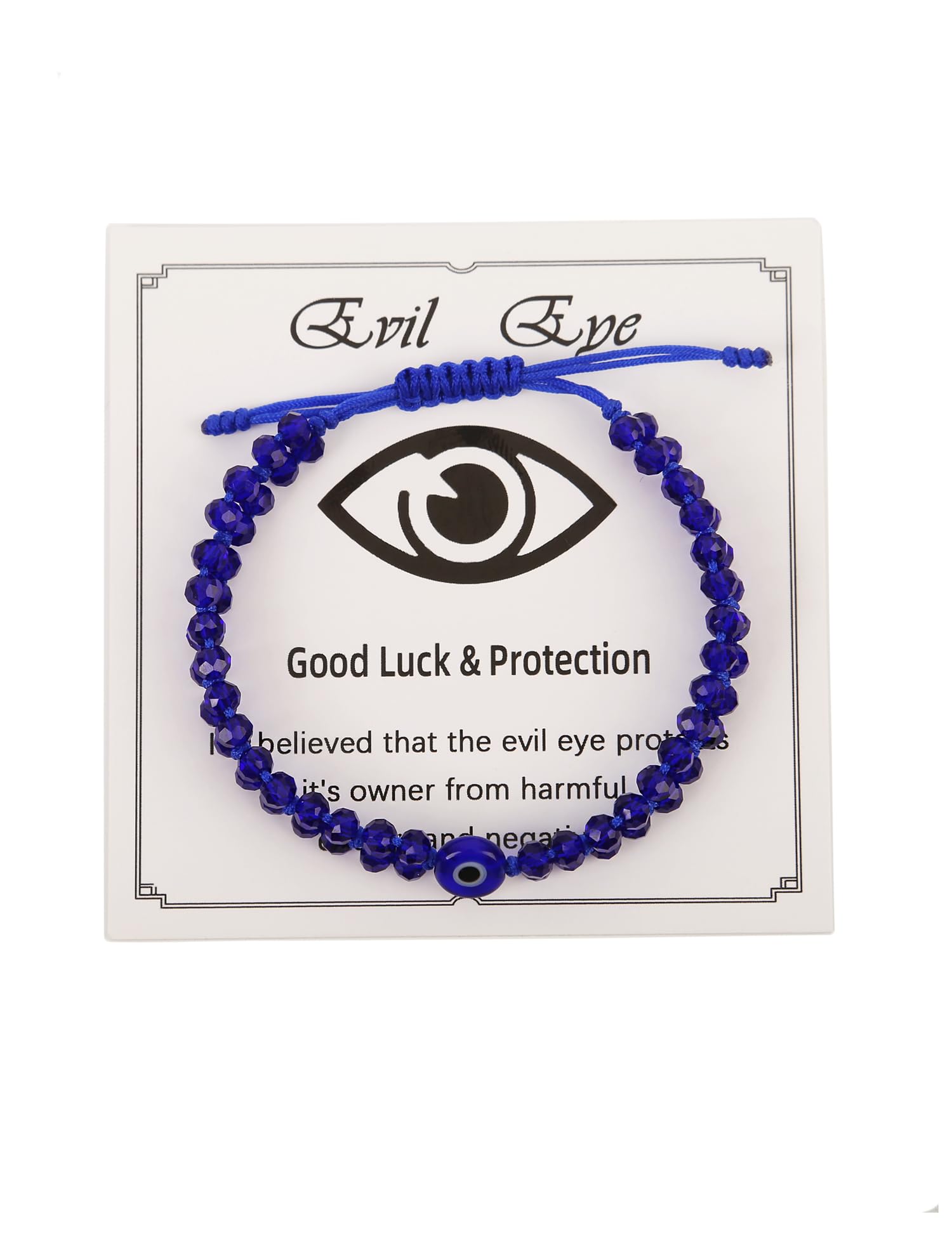 CEYIYA Evil Eye Beads Bracelets for Women - Amulet Protection Bracelet - Good Luck Adjustable String Beads Bracelet