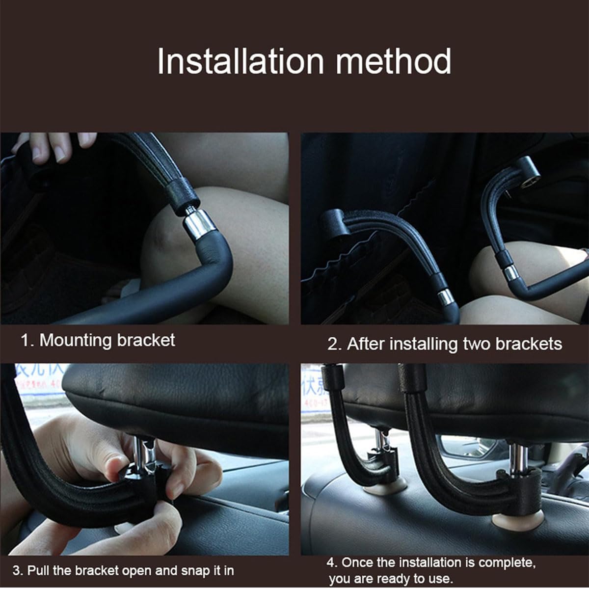 Percha para Coche para Range Rover(5seats) 2007-2012, Soporte para Chaquetas Reposacabezas Antideslizantes Soporte para Chaquetas Accesorios,2 Pcs