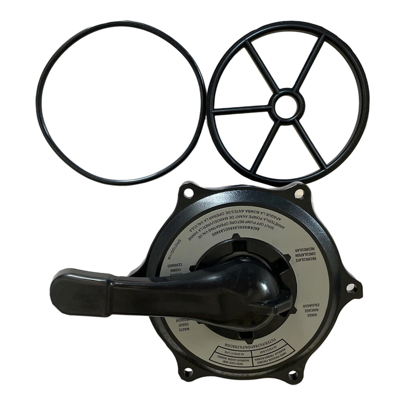 fexxkg Covers and Handle Assembly Replacement Pool Sand Filter Pumps Part for Multiport Valves SPX0710X32, SP0710X62