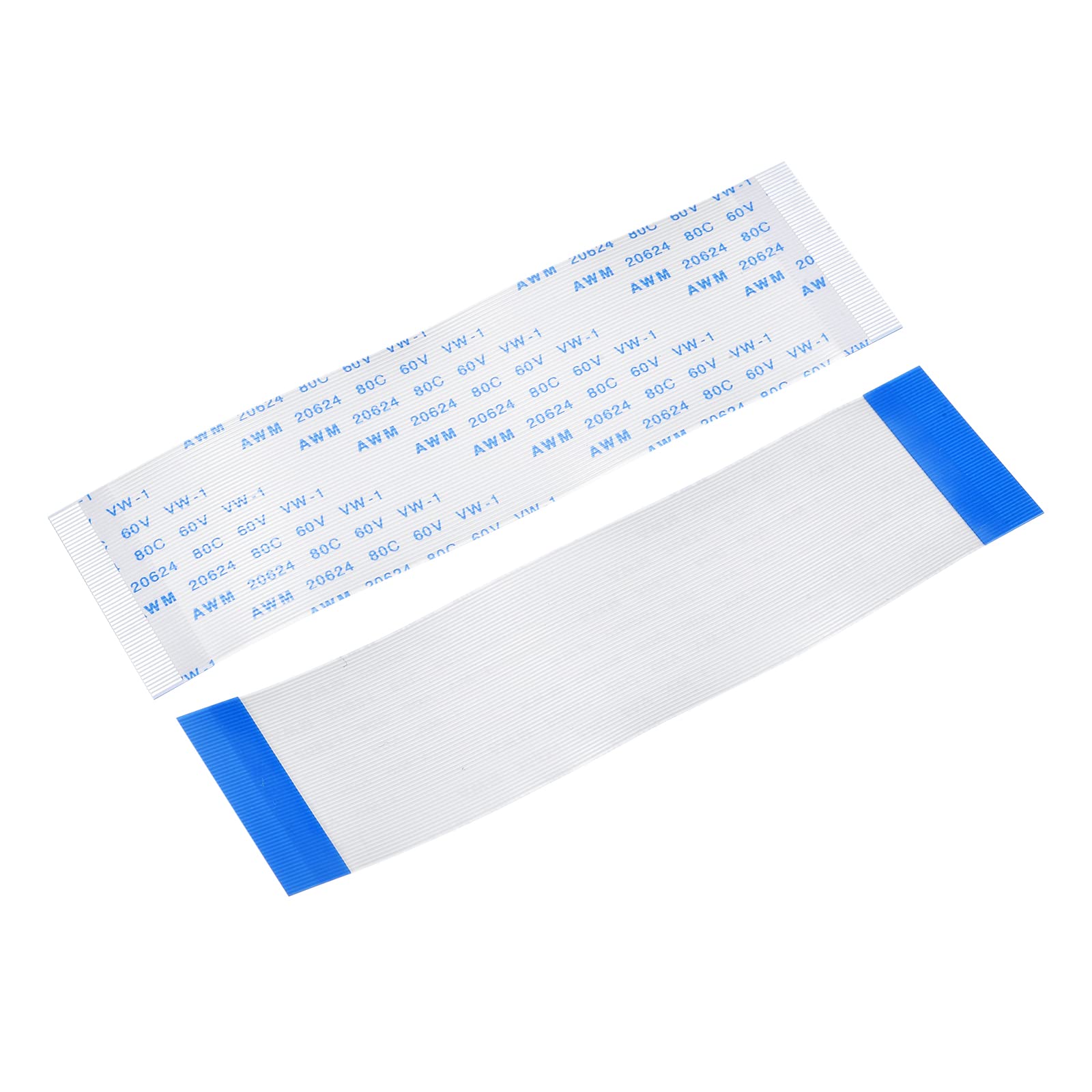 MECCANIXITY FFC FPC Flat Flexible Cable, 54 Pin 0.5mm Pitch 100mm Long (A Type) for LCD 3D Printer Camera DVD TV Laptop Audio Pack of 5