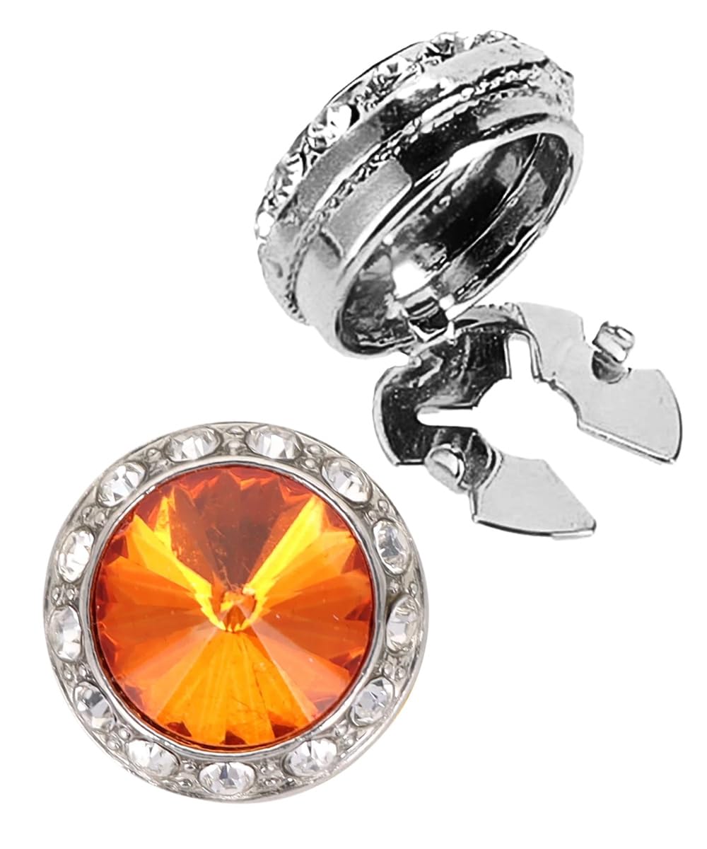 Vittorio Vico Button Cover (Orange/Silver)