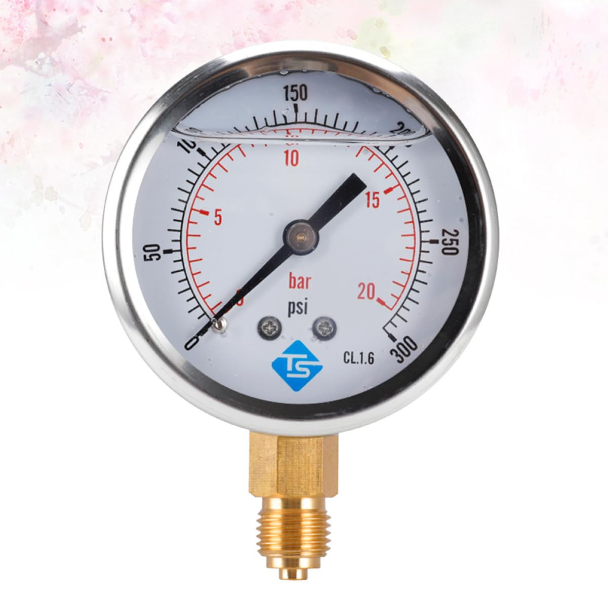 Numero manometro Digitale Tavolo per Test di oliatura Vuoto manometro dell'Acqua per Uso Domestico manometro Idraulico barometro di precisione Manometro in Acciaio Inossidabile