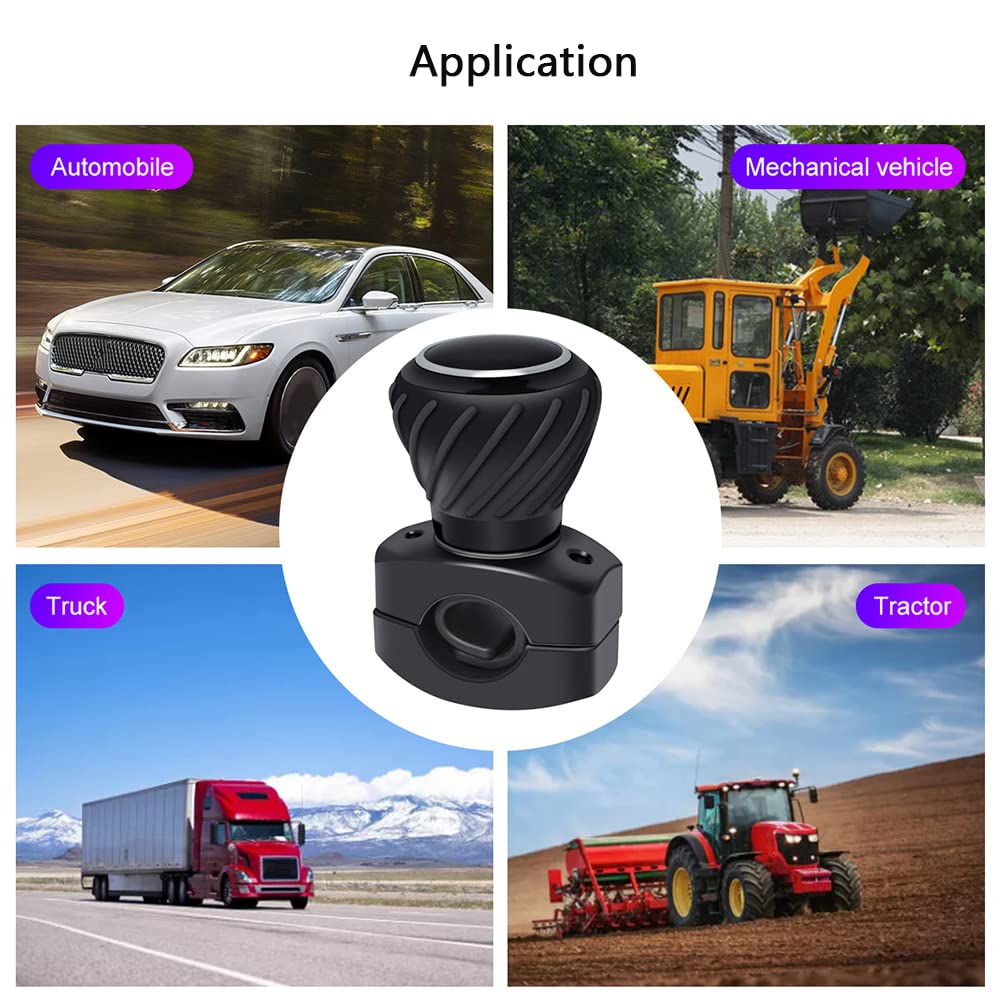 Baceyong Lenkradspinner Knopf -Kit, landwirtschaftliche Traktor -Lenkrad -Lenkrad -Booster -Kugel Universal Lenkradkugelknauf