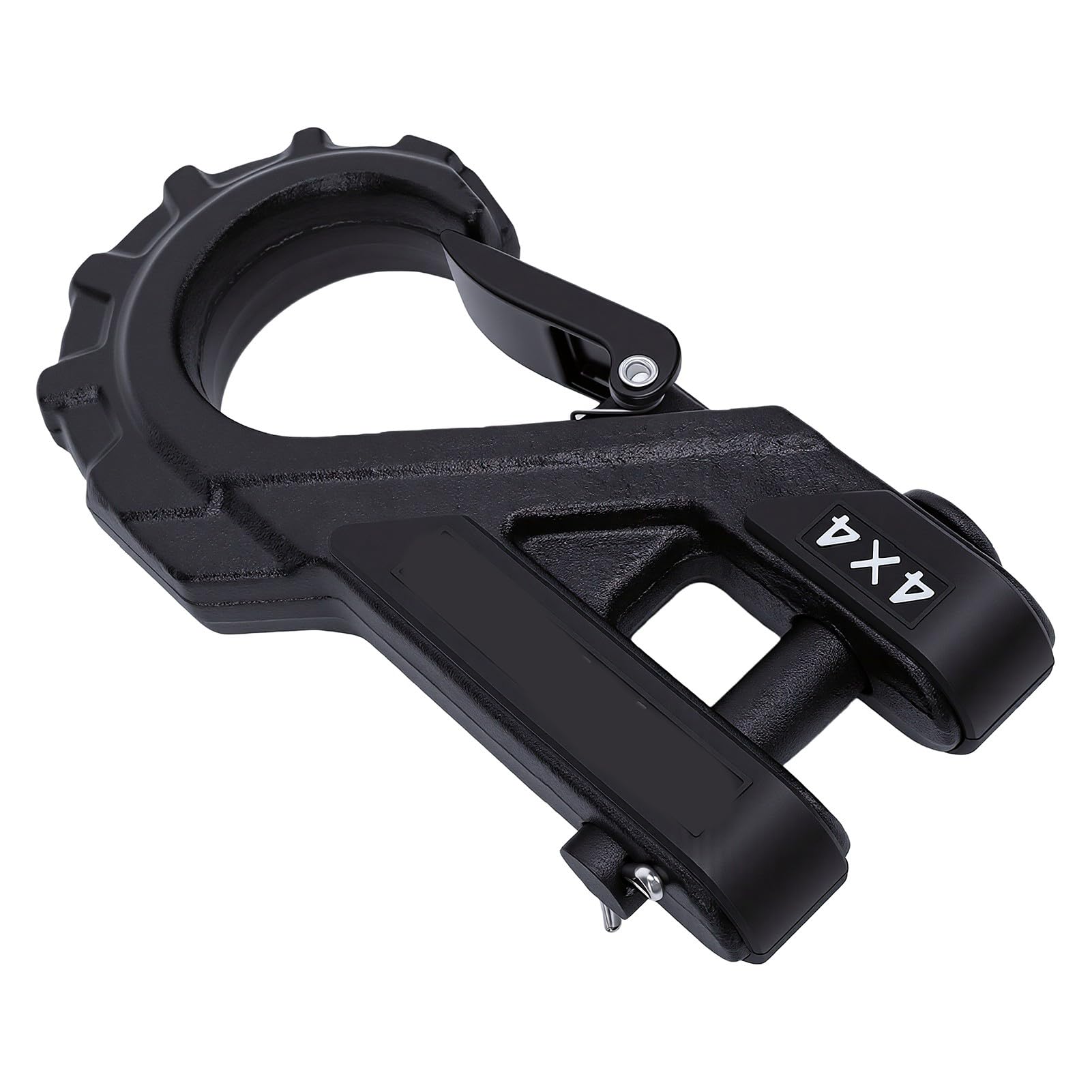 Fabater Gancio in Acciaio Legato Forgiato, Clevis Slip Hook Pesante con Fermo di Sicurezza for Camion, Rimorchio, ATV, UTV,