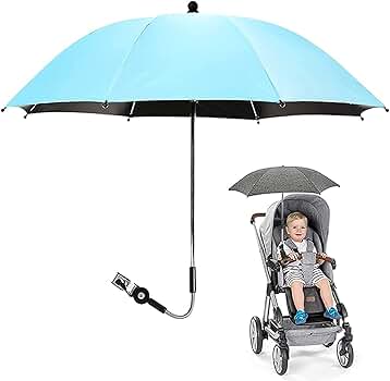 Amazon.co.jp: ベビーカー パラソル傘 ユニバーサル 50+ UV