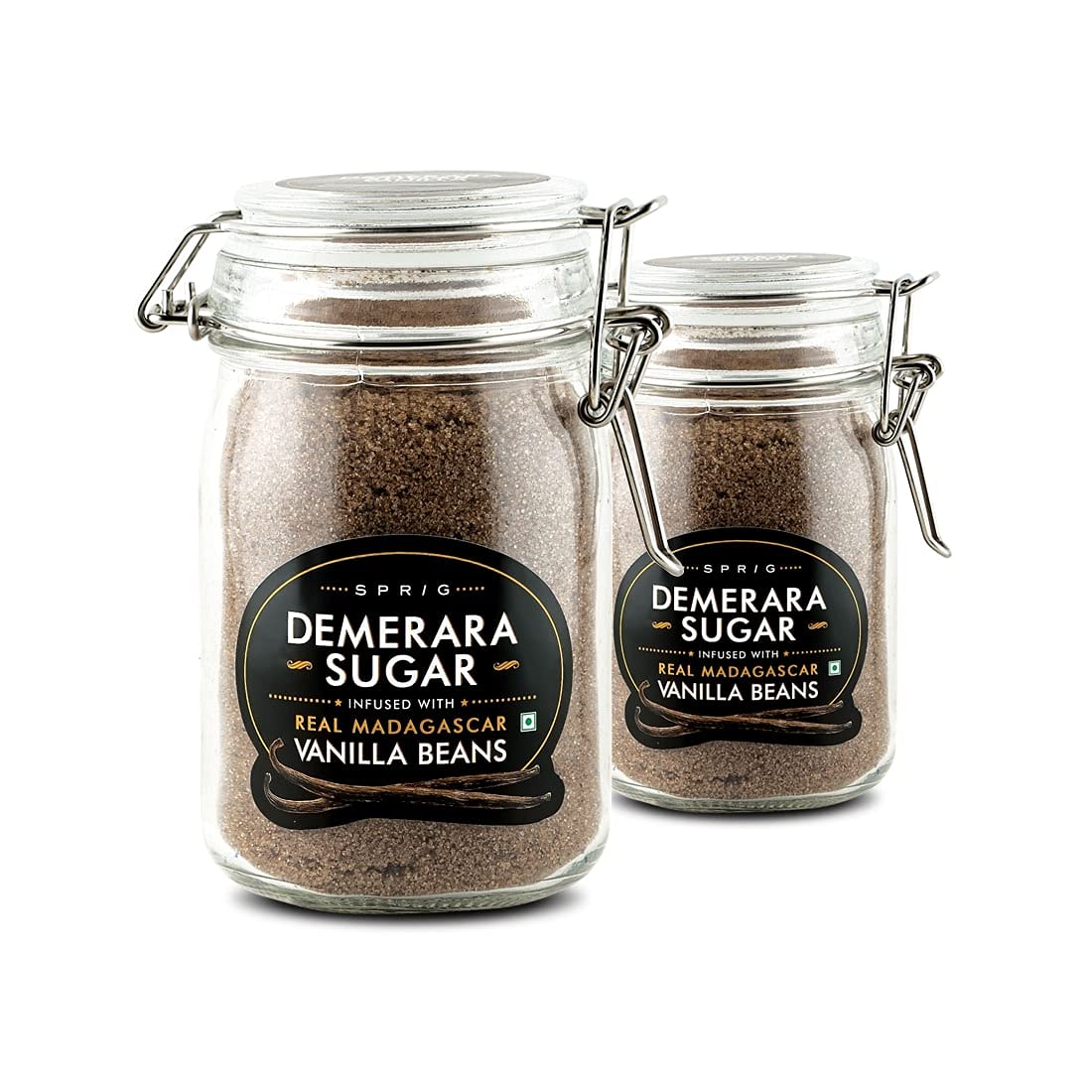S P R I G Demerara Sugar Infused With Real Madagascar Vanilla Beans, 175 (Pack Of 2)