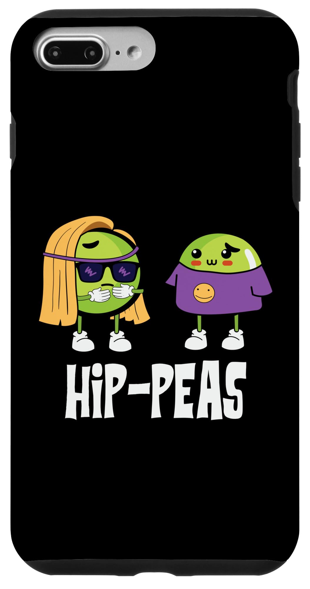 iPhone 7 Plus/8 Plus Funny Hip Peas with Cool Expressions Case