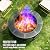 Panovue 36 Inch Fire Pit with Grill, Wood Burning Fire Pits for Outside with Lid& Fire Poker, Round Metal Fire Pit Table 3 in 1 with Cooking Grate,Outdoor Fire Pit for Yard Patio Bonfire Camping,Black