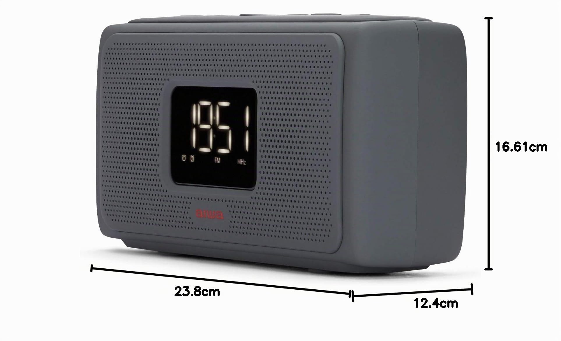 Aiwa CRU-80BT: Altavoz Bluetooth con Radio Reloj