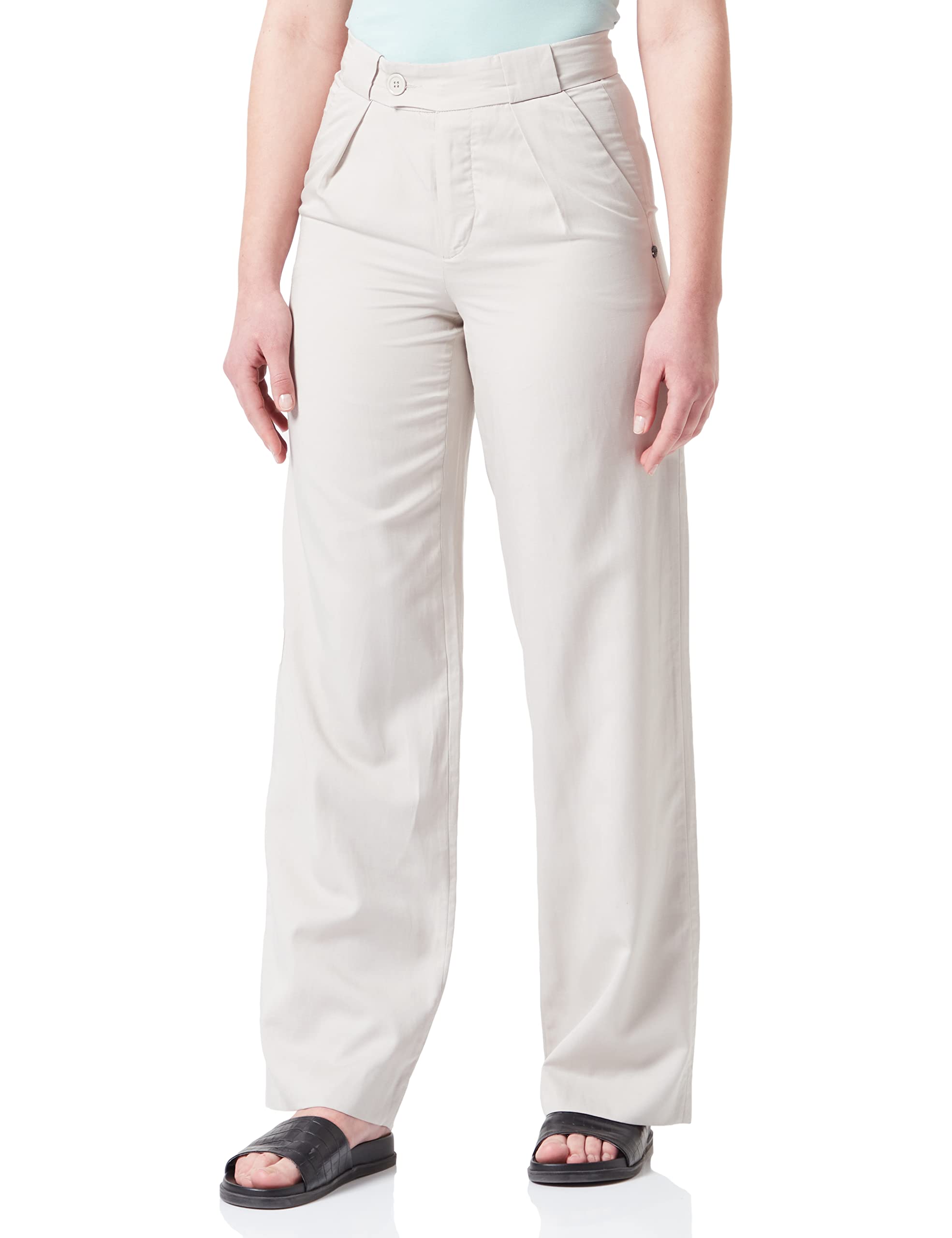 bugatti W2093-44990 Pantalón de Vestir, Beige-30, 40 para Mujer