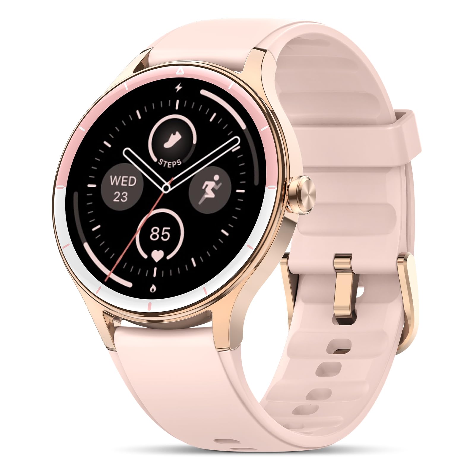 Smart Watch for Men Women, 1.27" HD Touchscreen Fitness Tracker, Bluetooth Calling, 100+ Sports Modes, Heart Rate Sleep Monitor, DIY Dial, IP68 Waterproof, Compatible with Android & iOS