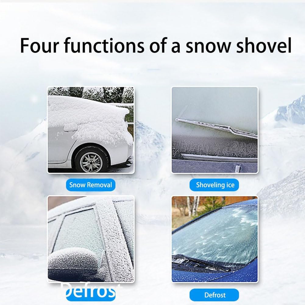 Auto Schneebesen Eiskratzer Für X4 G02 2018-2022, Mit Besen Profi Schonenden Borsten Langlebiger 2-In-1 Eisschaber Ausziehbarer PKW LKW SUVs,A