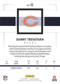 Amazon.com: 2018 Panini NFL Football #52 Danny Trevathan Chicago Amazon.com: 2018 Panini NFL Football #52 Danny Trevathan Chicago