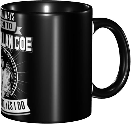 WINCCOR David Singer Allan Coe - Taza de café de cerámica, taza de té de gres para oficina y hogar, 11 onzas