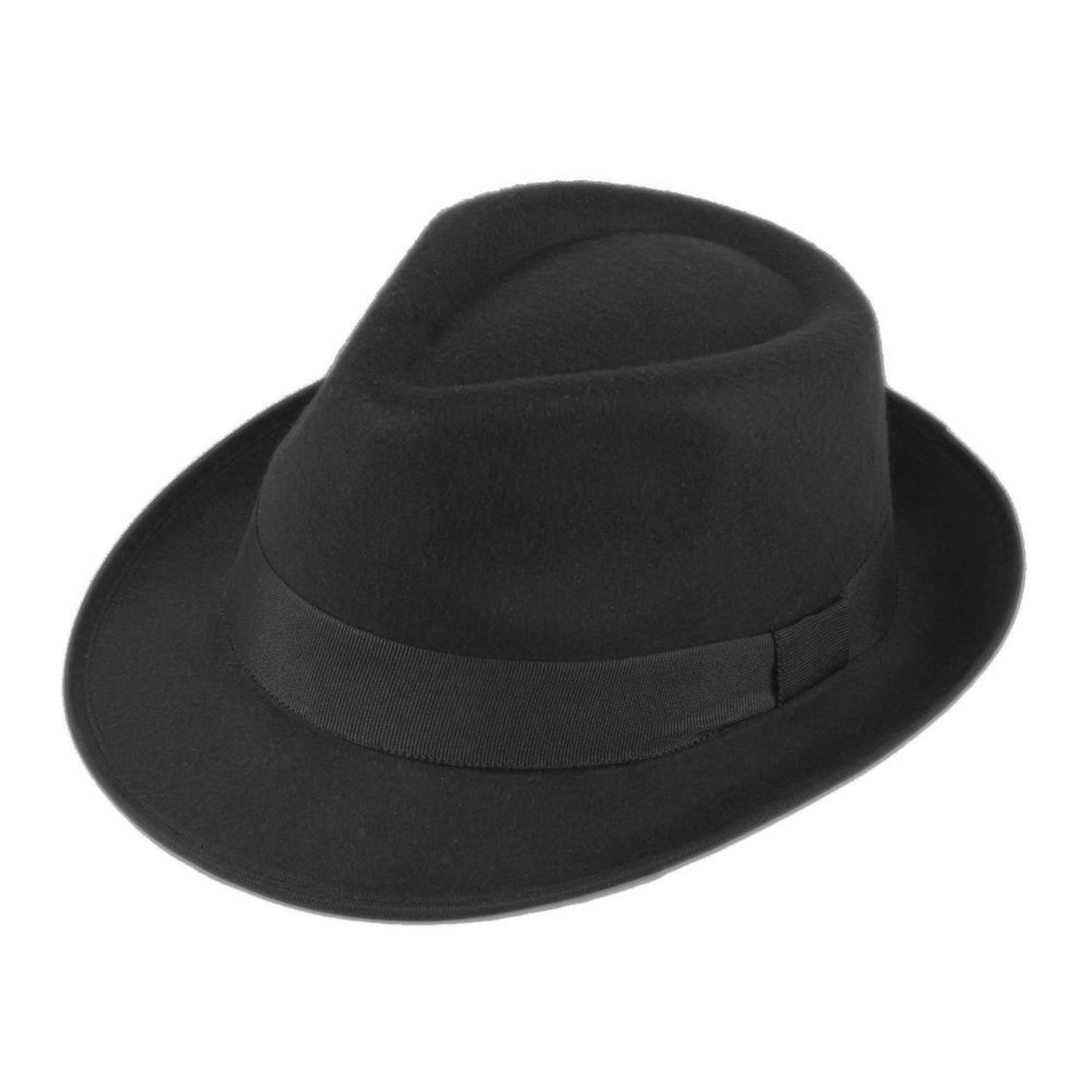 Men Women Wool Cotton Felt Fedora hat Cappelli Toca Jazz Felt Floppy Ribbon Panama Cap