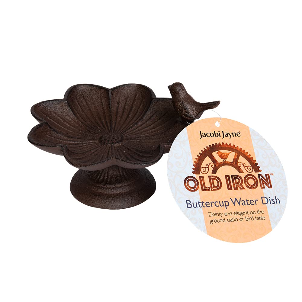 Jacobi Jayne, Old Iron Buttercup Water Dish - ideal for tables, patios and lawns
