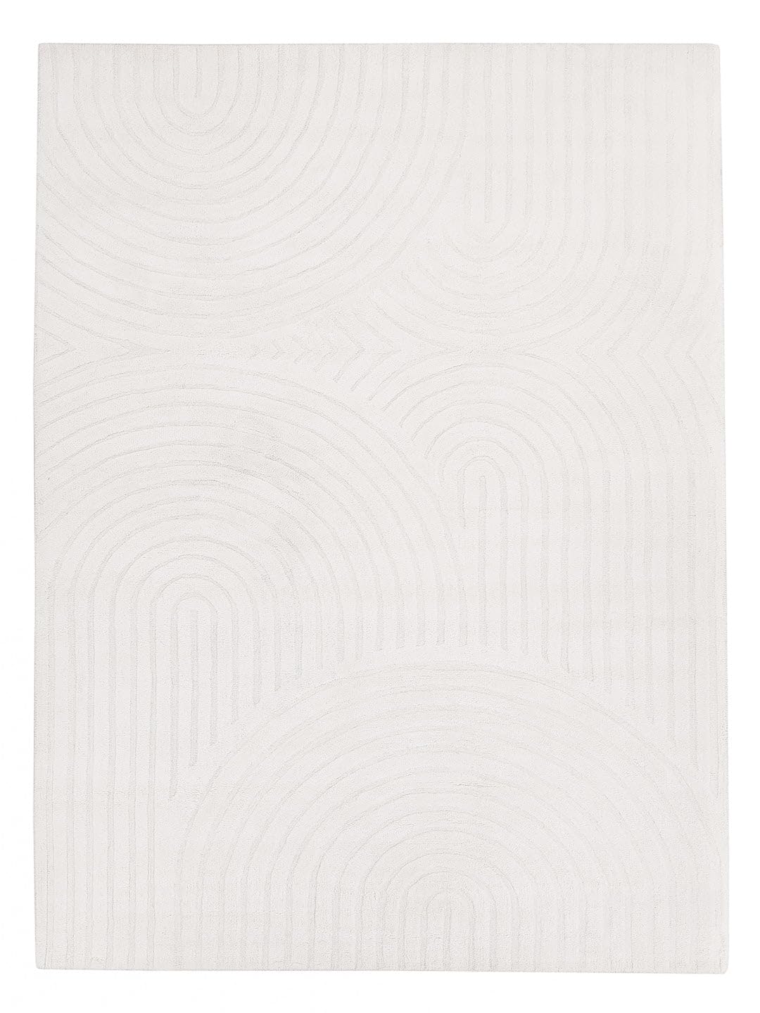 Morgenland Wollteppich Naturals Handgetuftet 100% Schurwolle Einfarbig Beige 180 x 120 cm Rechteckig Wohnzimmer, Esszimmer