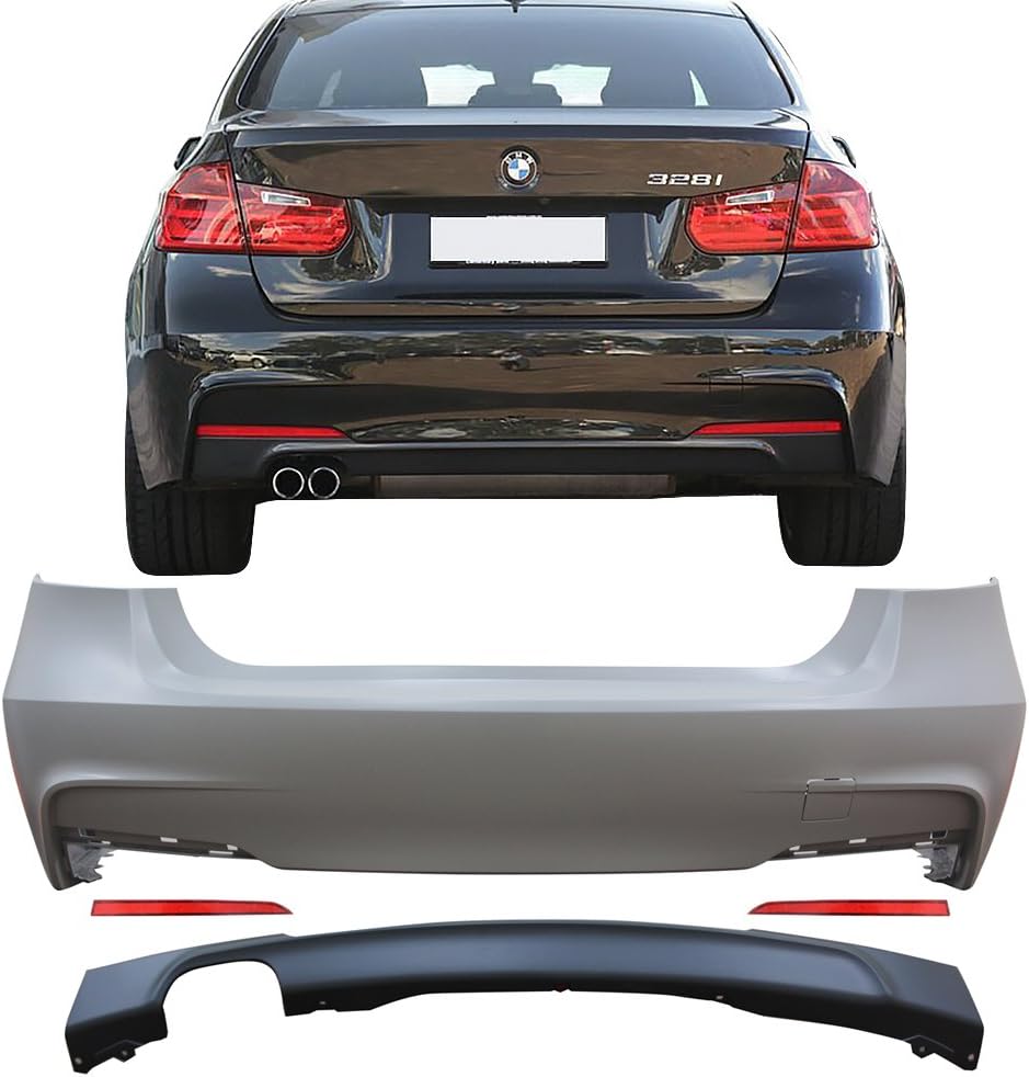 Rear Bumper Cover Compatible With 20122018 BMW F30, 328i 3