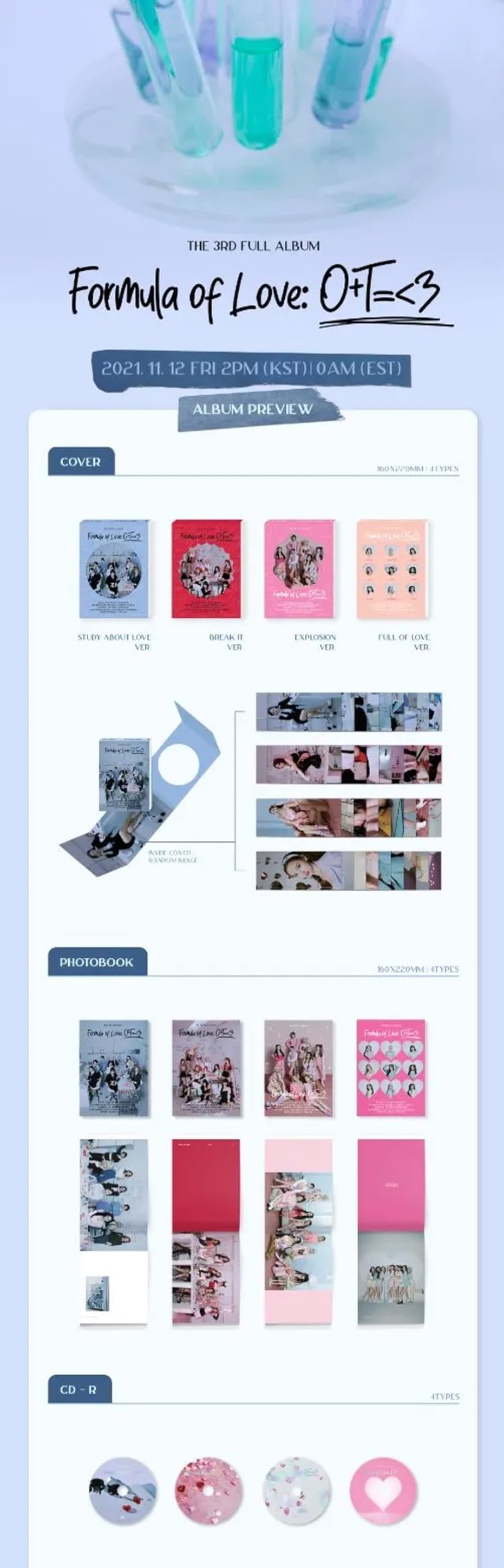 Amazon.co.jp: TWICE Formula of Love: O+T=＜3 3rd Album with