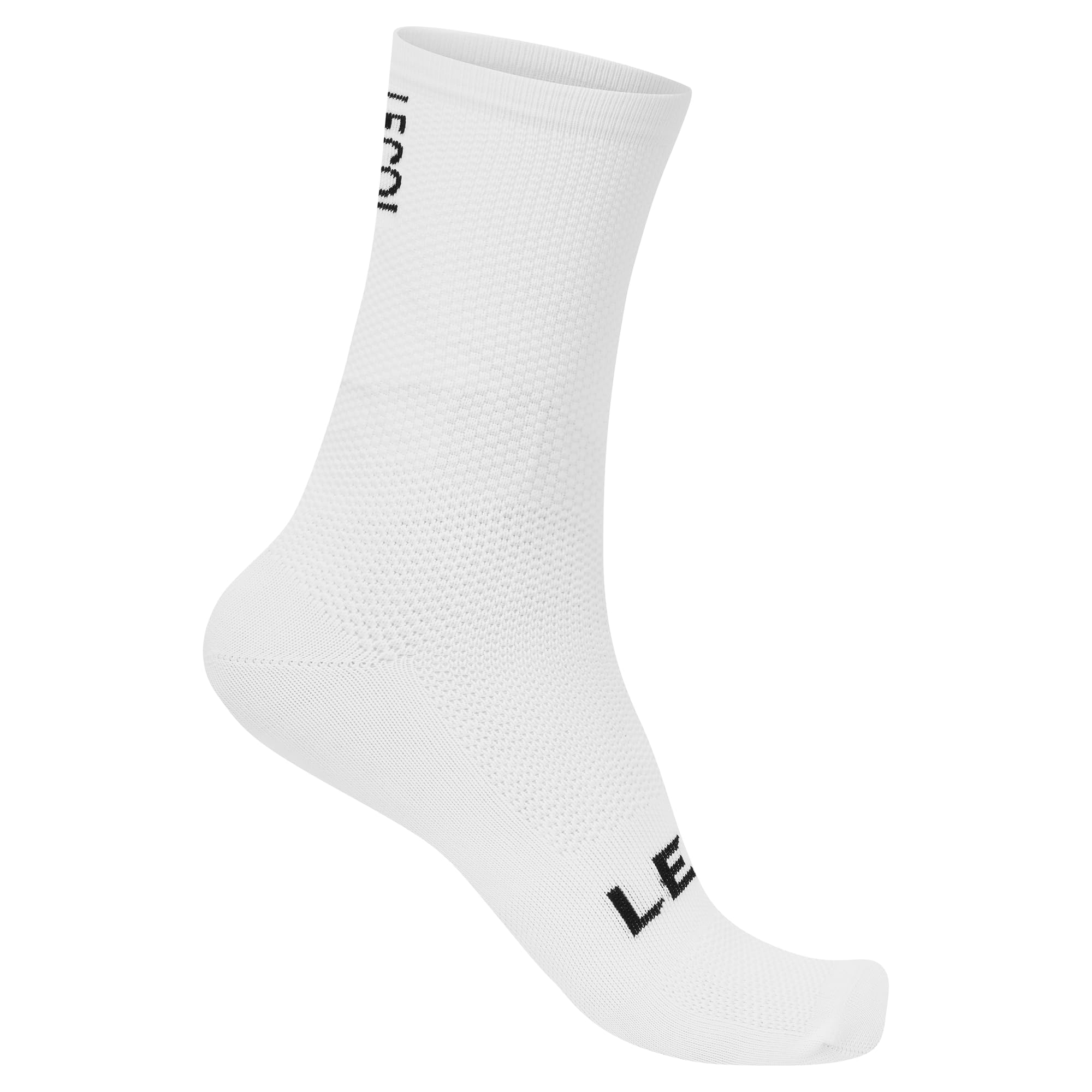 LE COL Lightweight Cycling Socks | Mesh Construction, Reinforced Seams, Sweat-Wicking | S - XL, White, S-M