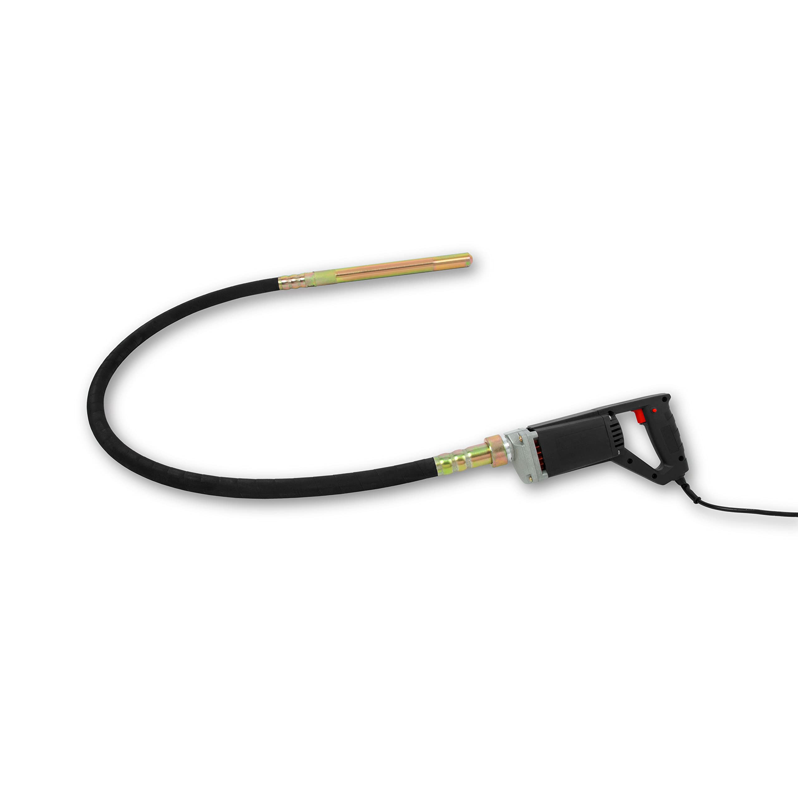 EBERTH Betonrüttler Flaschenrüttler Betonverdichter Elektrisch 800W, Schlauchlänge 1,5m, Stahlverstärkte Rüttelflasche mit 35mm Durchmesser, Flexible Welle, Tragbar, 230V, Ein, Aus-Schalter