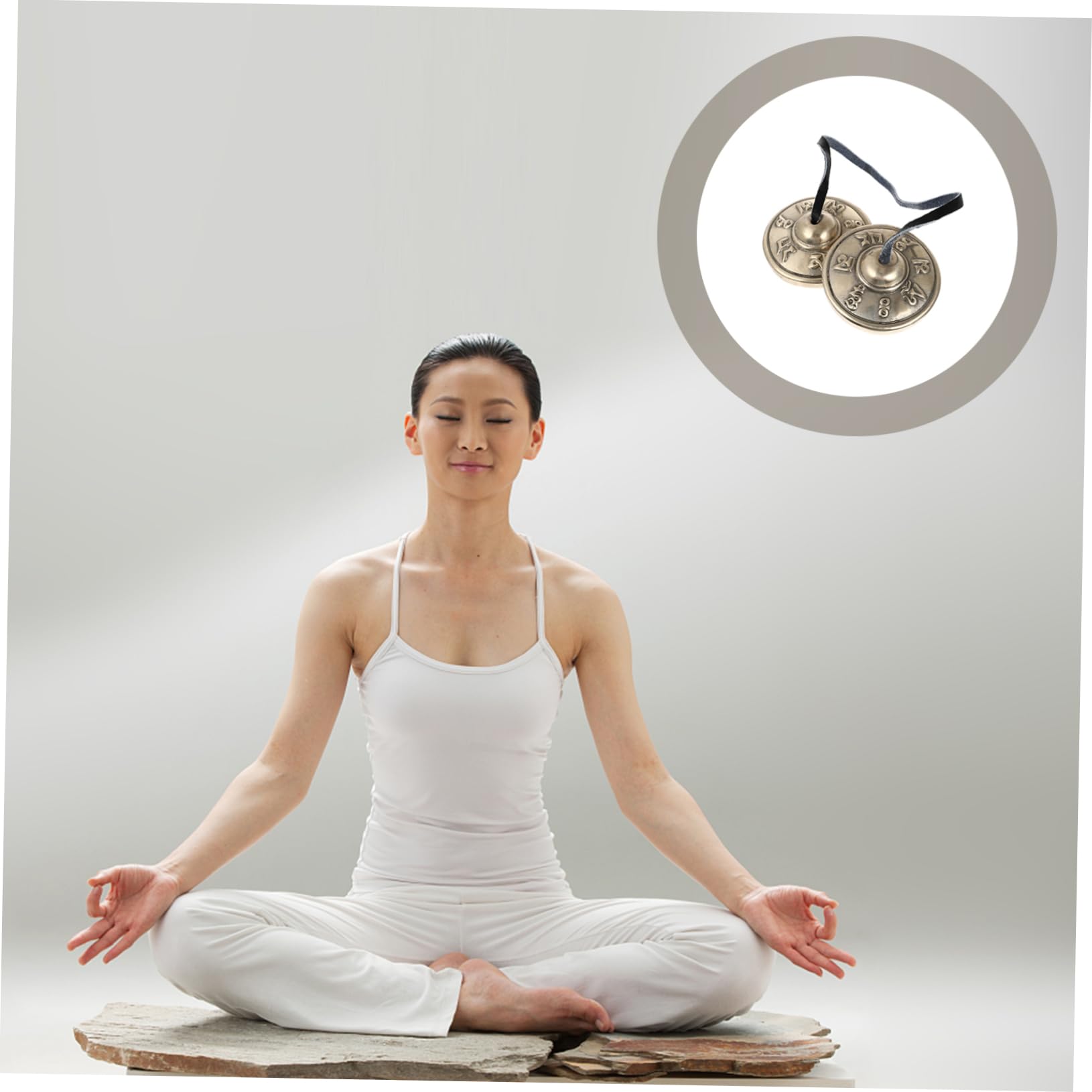TOYANDONA Meditationsglocke aus Kupfer für Yoga Handgefertigte Religiöse Zimbeln Einfaches Schlaginstrument Yoga-zimbeln Traditionelles Meditationsinstrument
