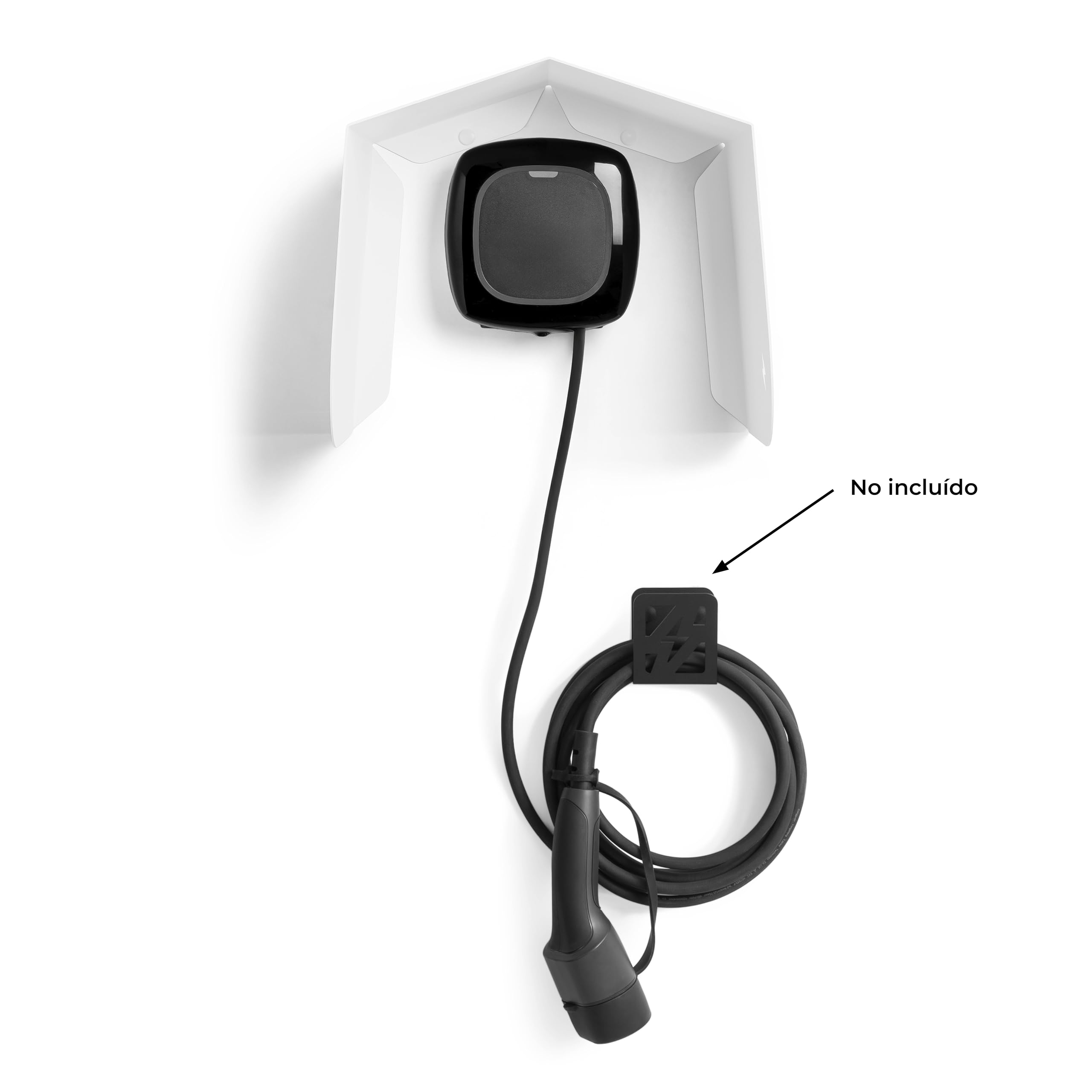 Housse pour chargeur de voiture électrique, toit, protecteur, auvent, abri, ombre, support (blanc)