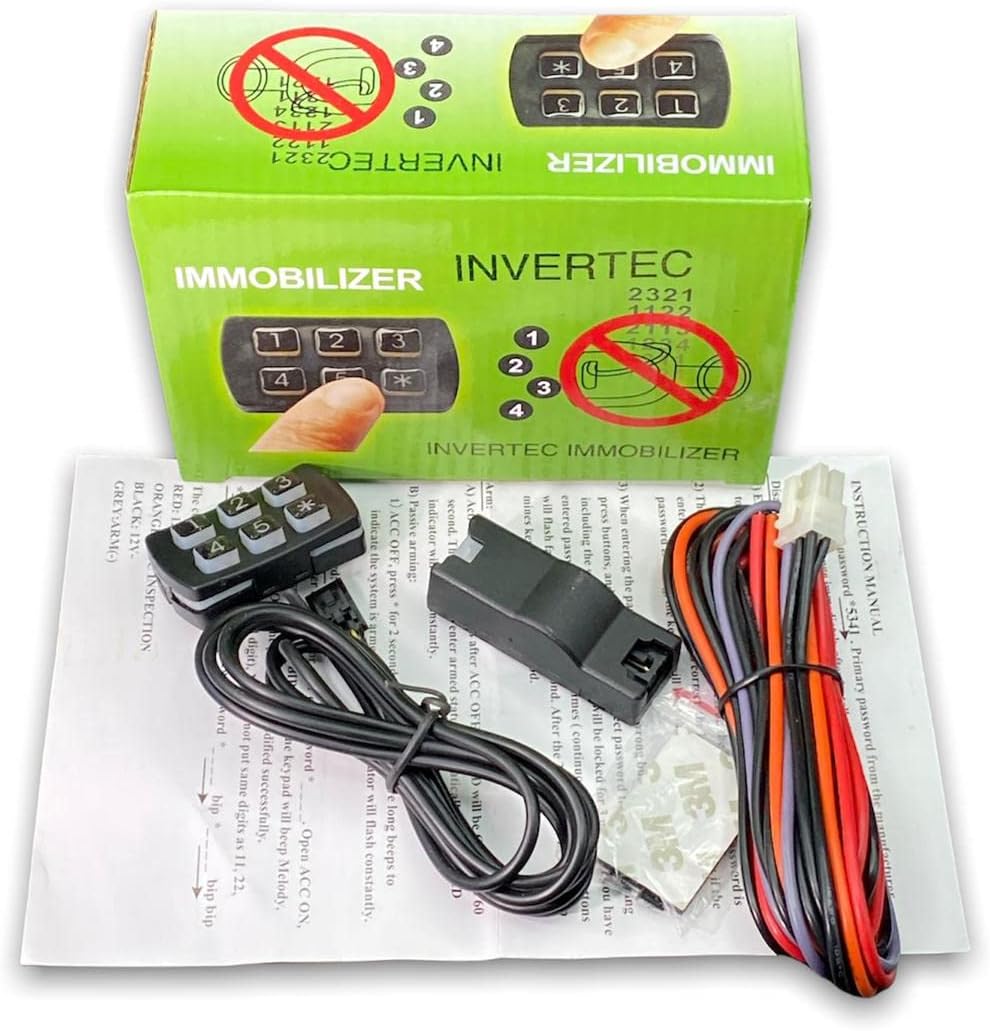 Vehicle Immobilizer Code - Passcode, (Theft Prevention System) Password keypad immobilizer Engine Lock Anti-Theft, Automatic, Passive immobilizing System