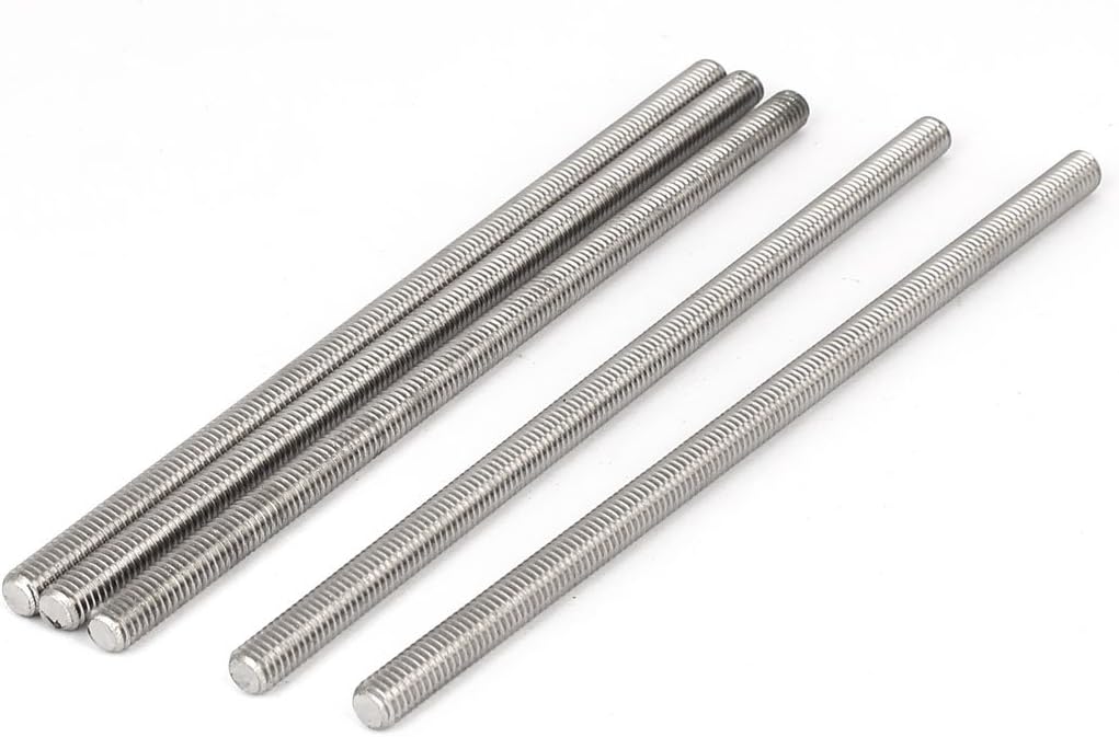 uxcell M6 x 80mm 304 Stainless Steel Fully Threaded Rod Bar Studs ...