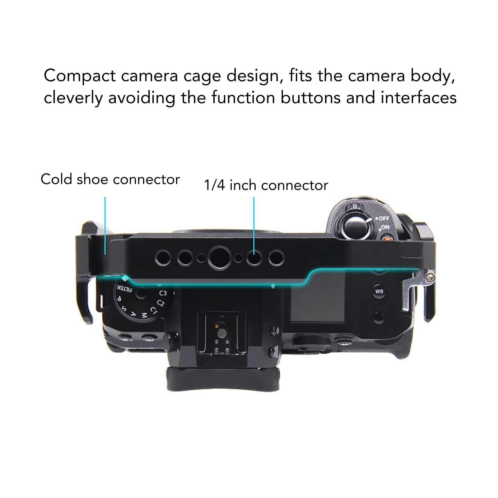 CHICIRIS Rig Video per Fotocamera Alluminio Premium per XH2 XH2S Produzione Video di Installazione Semplice