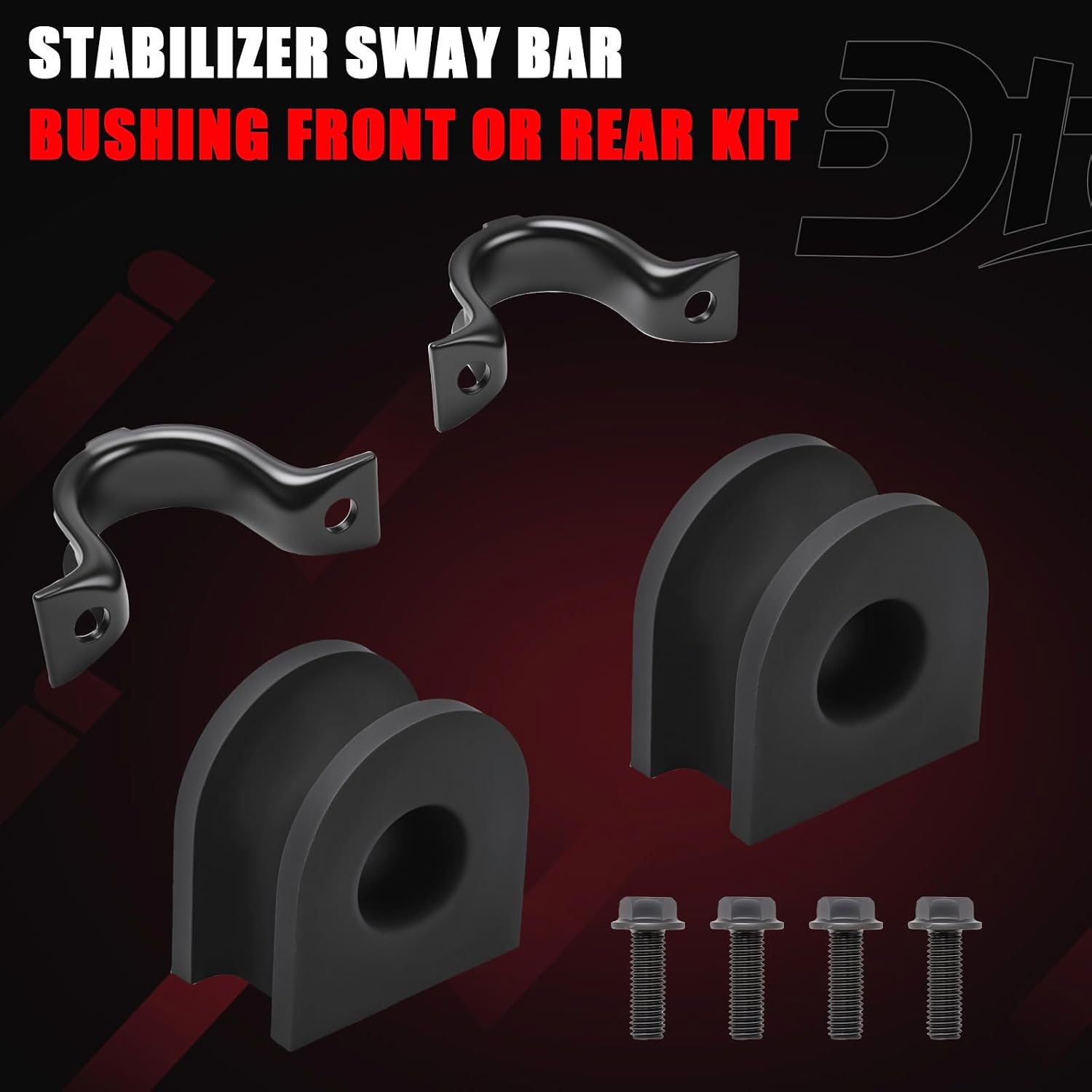 Suspension Stabilizer Sway Bar Bushing Front or Rear Kit Compatible with Cadillac Chevy GMC Vehicle Escalade, Avalanche, Express, Silverado, Tahoe, Suburban, Savana, Yukon Replace# 928-344