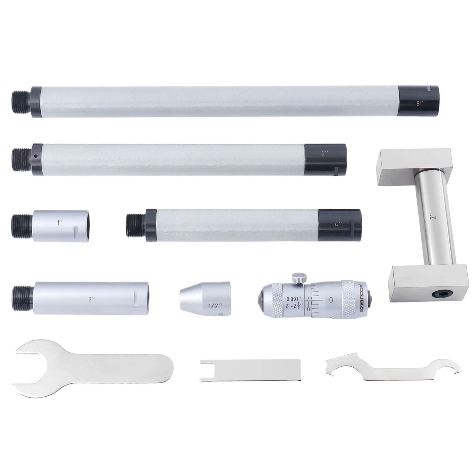 Accusize Inside Micrometer Set - 2-24 Inch Range -3