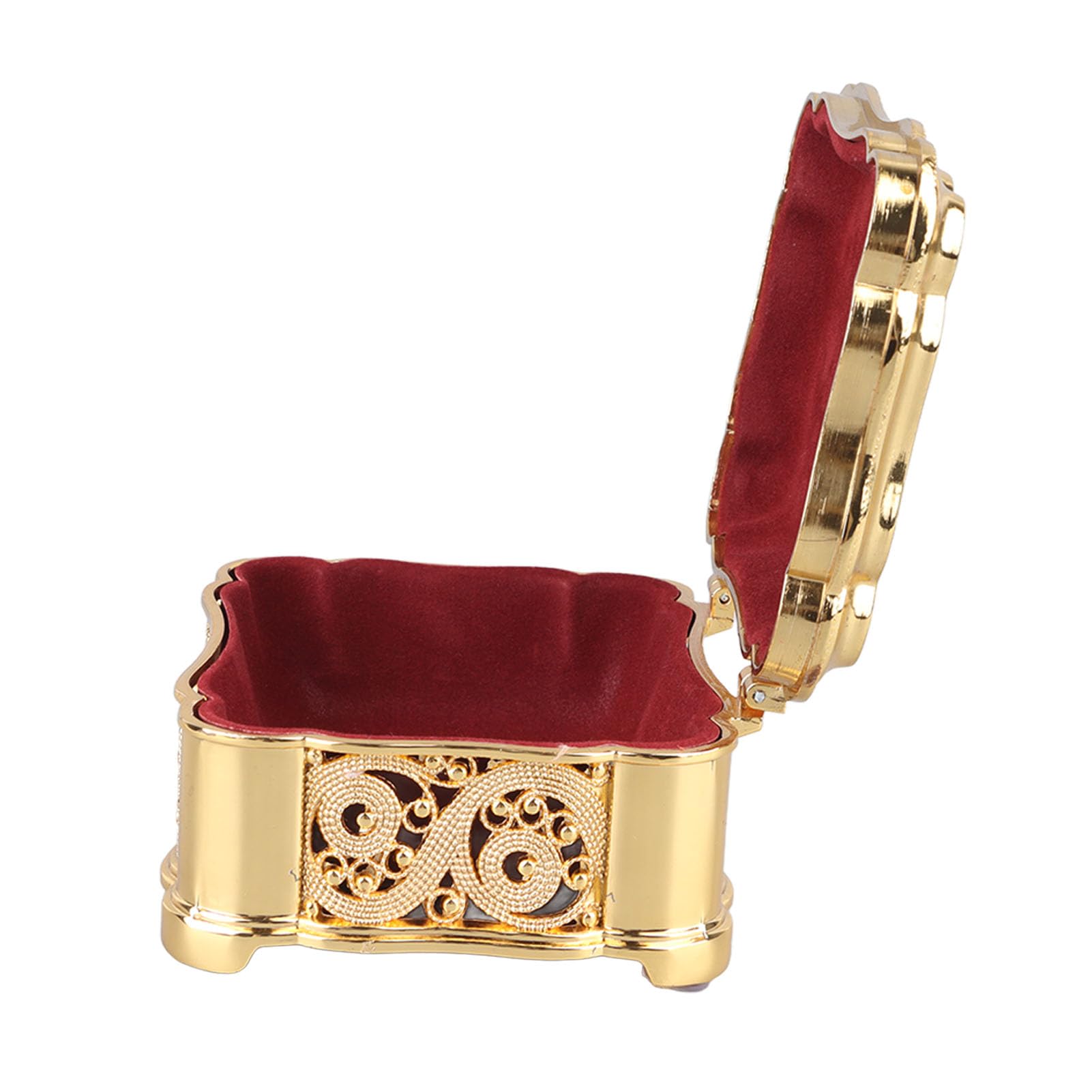 HLHLH Vintage Alloy Trinket Organizer for Earrings and Necklaces(Gold)