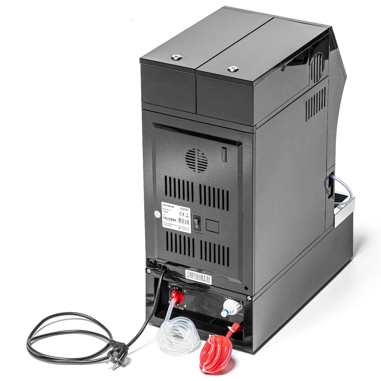 Canario Cafe CC701 Cafetera Totalmente Automática, Cafetera Profesional, Pantalla Táctil, Espumador de Leche Automático, Alto Rendimiento, para Bares, Restaurantes y Oficinas