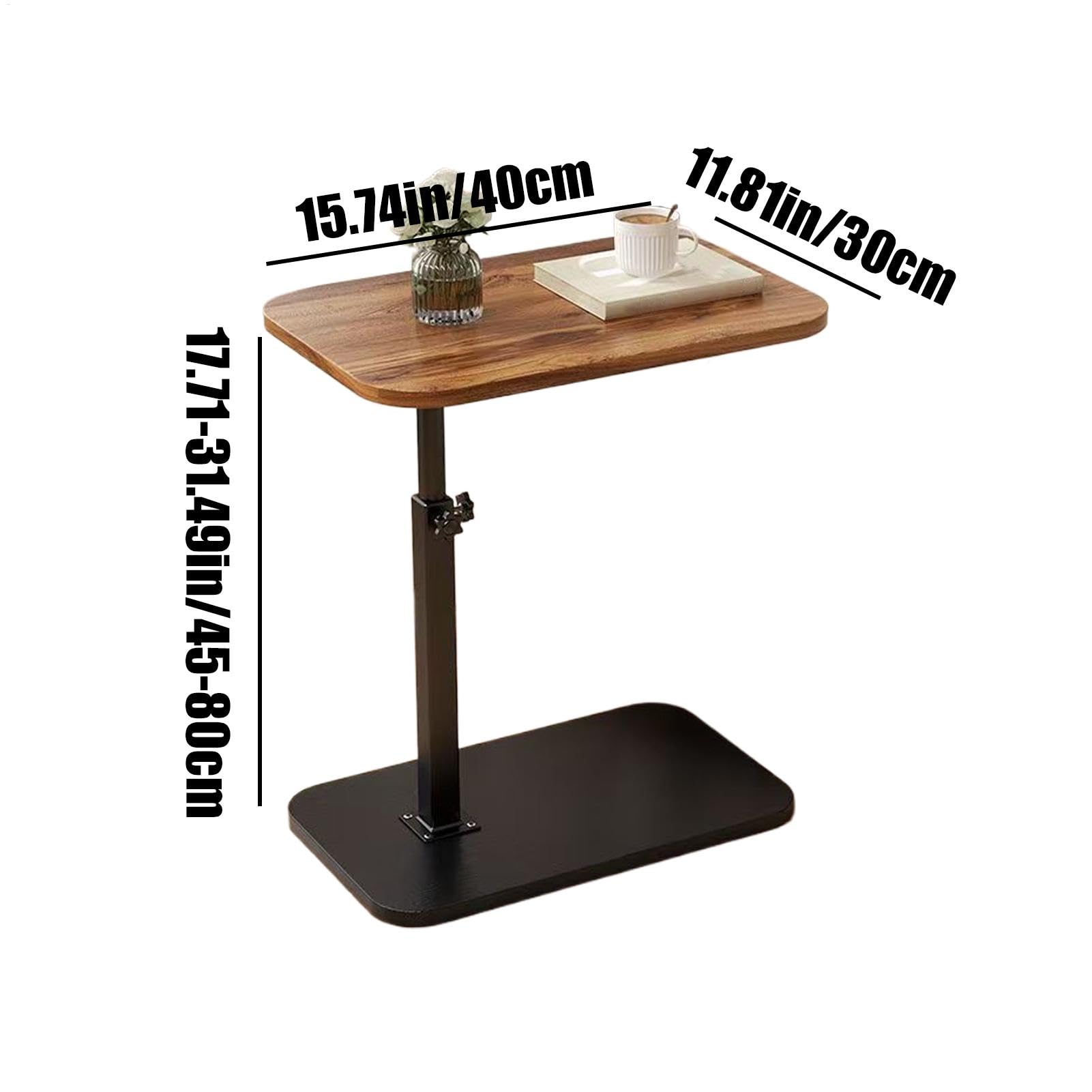 Tables for Couch, 360 Degree Rotatable TV Trays Table, Small End Table, Couch Table, Bed Side Table, Laptop Desk for Living Room, 360-Degree Rotatable TV Tray Table for Small Space and Living Room